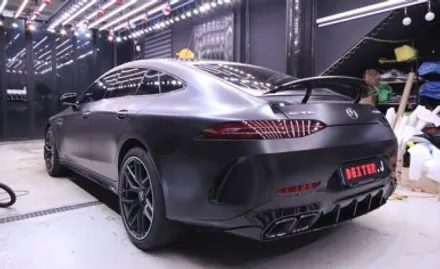 대구랩핑 amg gt63 사틴블랙 전체랩핑 / 대구 구미