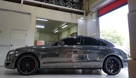 [벤츠 휠 튜닝] 벤츠 CLS63 AMG 순정 19인치 휠 교체 작업!! 정품 중고 휠 전문점 (주)티티 모터스 / 인천 서구 석남동