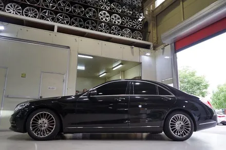 [벤츠 휠튜닝] 벤츠 S클래스 S350D 스퍼터링 크롬 19인치휠 + 미쉐린 프라이머쉬 2 ZP 타이어 장착작업!! 부천 순정휠,정품휠 전문점 (주)티티모터스 / 인천 서구 석남동