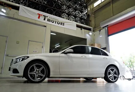 [벤츠 휠튜닝] 벤츠 C200 휠교체,C250 AMG 정품휠,중고휠 18인치휠 장착작업! 휠전문점 부천 티티모터스 / 인천 서구 석남동