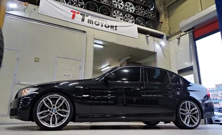 [BMW 3시리즈 휠튜닝] BMW E90 3시리즈 335I 순정 19인치휠 장착작업. BMW휠 전문점 티티모터스 / 인천 서구 석남동