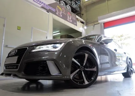 [ 아우디 A7 휠 튜닝 작업. 아우디 A7 40TFSI 정품 20인치 휠 장착 ] 미쉐린 PS4S 타이어 + 아우디 RS7 20인치 휠 + 휠 타이어 + 티티 모터스 / 인천 서구 석남동