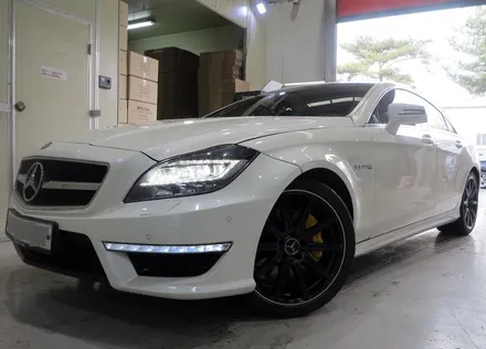 [ 벤츠 CLS 휠 튜닝 작업 ] 벤츠 CLS 63 AMG 정품 19인치 휠 타이어 장착 작업. 벤츠 휠 튜닝 / 인천 서구 석남동