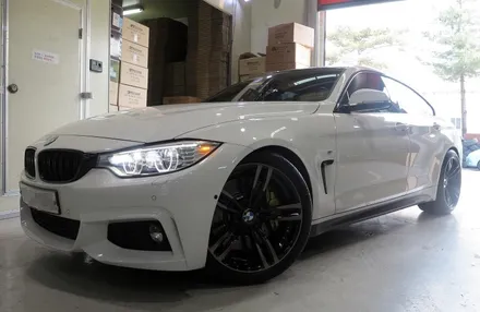 [ BMW F36 4시리즈 435D 휠 튜닝 작업기] BMW M3, M4 순정 19인치 휠 장착. 휠 전문점 + 티티 모터스 / 인천 서구 석남동