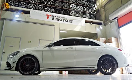 [벤츠 휠튜닝작업] 벤츠 CLA 45 AMG 순정,정품 19인치휠 +  금호 PS71 타이어 장착작업!! 티티모터스 / 인천 서구 석남동