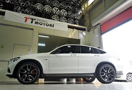 [벤츠 GLC 휠튜닝 작업] 벤츠 GLC 43 AMG 정품 21인치휠 + 피렐리 스콜피온 올시즌 21인치 타이어 장착작업!! / 인천 서구 석남동
