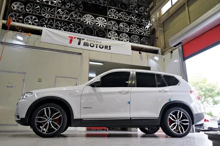 BMW X3 휠튜닝 작업. BMW X3,X4 M 순정 19인치휠 + 금호TA91 타이어 장착작업.부천 티티모터스 / 인천 서구 석남동