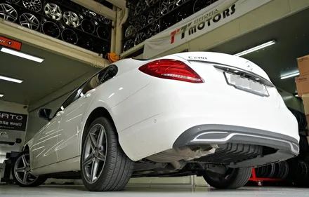 [벤츠 휠튜닝] 벤츠 C200 휠교체,C250 AMG 정품휠,중고휠 18인치휠 장착작업! 휠전문점 부천 티티모터스 / 인천 서구 석남동