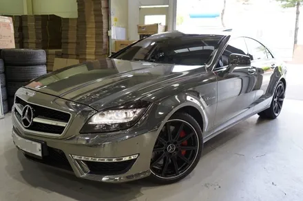 [벤츠 휠 튜닝] 벤츠 CLS63 AMG 순정 19인치 휠 교체 작업!! 정품 중고 휠 전문점 (주)티티 모터스 / 인천 서구 석남동