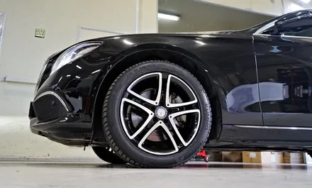 벤츠 E클래스 S400 18인치휠 + 금호 원터타이어 장착작업!! 벤츠휠 전문점 티티모터스 / 인천 서구 석남동