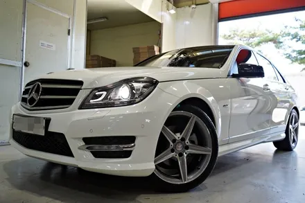 [벤츠 휠튜닝] 벤츠 C클래스 C200 휠교체. C250 AMG 정품,중고 18인치휠 장착! 휠전문점 부천 티티모터스 / 인천 서구 석남동