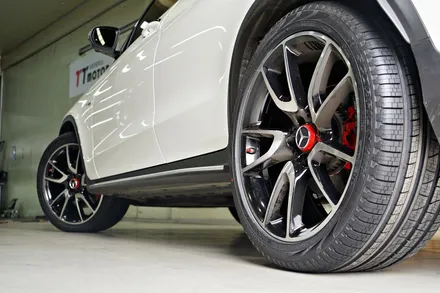[벤츠 GLC 휠튜닝 작업] 벤츠 GLC 43 AMG 정품 21인치휠 + 피렐리 스콜피온 올시즌 21인치 타이어 장착작업!! / 인천 서구 석남동