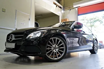 [벤츠 마차휠] 벤츠 W205 C200 휠튜닝. 벤츠 정품 중고 AMG 19인치휠 + 금호타이어 PS71 장착!! / 인천 서구 석남동