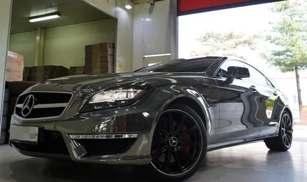[벤츠 휠 튜닝] 벤츠 CLS63 AMG 순정 19인치 휠 교체 작업!! 정품 중고 휠 전문점 (주)티티 모터스 / 인천 서구 석남동