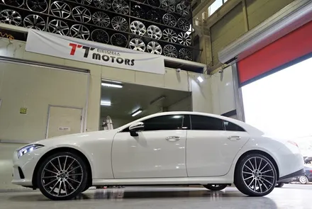 [벤츠 휠튜닝] 벤츠 CLS 400D 마차휠 20인치휠 장착!! 벤츠 GLC 순정 20인치휠 + 한국타이어 장착!! / 인천 서구 석남동
