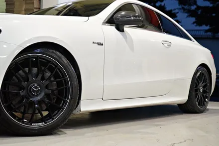 [ 벤츠 E클래스 휠튜닝 작업] 벤츠 E220D 쿠페차량에 벤츠 C63 AMG 정품,중고 19인치휠 장착작업!! 부천 휠전문점 티티모터스 / 인천 서구 석남동