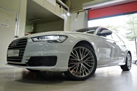 아우디 A6 35TDI 20인치 휠튜닝 장착작업! 아우디 A6 55TDI 정품,중고 20인치휠 + 한국타이어 장착!! / 인천 서구 석남동