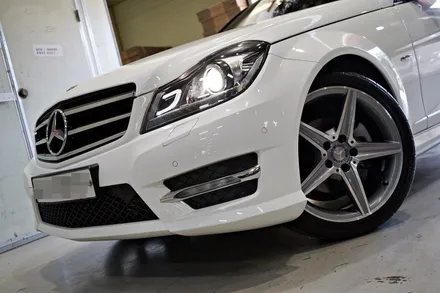 [벤츠 휠튜닝] 벤츠 C클래스 C200 휠교체. C250 AMG 정품,중고 18인치휠 장착! 휠전문점 부천 티티모터스 / 인천 서구 석남동