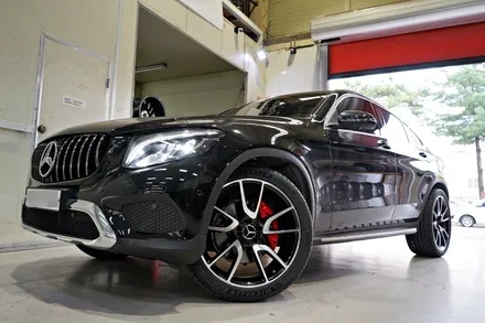 벤츠 GLC 300 휠교체. GLC 43 AMG 정품,중고 21인치휠 + 미쉐린 PS4 SUV 21인치 타이어 장착작업!! 부천 티티모터스 / 인천 서구 석남동