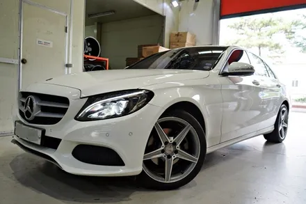 [벤츠 휠튜닝] 벤츠 C200 휠교체,C250 AMG 정품휠,중고휠 18인치휠 장착작업! 휠전문점 부천 티티모터스 / 인천 서구 석남동