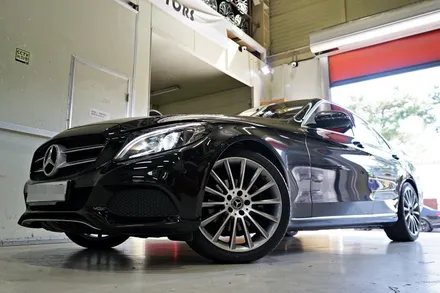 [벤츠 마차휠] 벤츠 W205 C200 휠튜닝. 벤츠 정품 중고 AMG 19인치휠 + 금호타이어 PS71 장착!! / 인천 서구 석남동