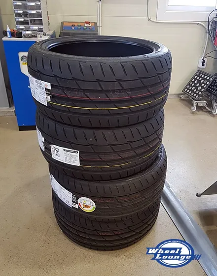 BMW 5시리즈 19인치 휠 도색, 휠 분체도장 작업!! 브리지스톤 rs004 타이어 교체. 인천 청라, 송도 휠 수리 전문점 휠라운지 / 인천 서구 석남동
