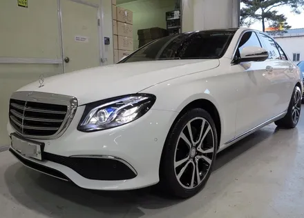[ 신형 벤츠 W213 E300 휠 튜닝 작업 ] 벤츠 E220 스포츠 19인치 휠 + 미쉐린 PSS 타이어 장착. 티티 모터스 / 인천 서구 석남동