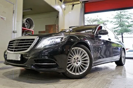 [벤츠 휠튜닝] 벤츠 W222 S클래스 S350 순정,중고 19인치휠 + 브리지스톤 타이어 장착작업!! 휠전문점 (주)티티모터스 / 인천 서구 석남동
