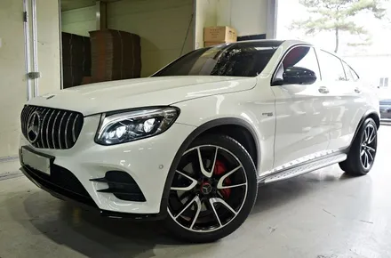 [벤츠 GLC 휠튜닝 작업] 벤츠 GLC 43 AMG 정품 21인치휠 + 피렐리 스콜피온 올시즌 21인치 타이어 장착작업!! / 인천 서구 석남동