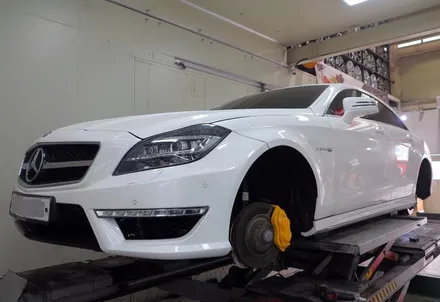 [ 벤츠 CLS 휠 튜닝 작업 ] 벤츠 CLS 63 AMG 정품 19인치 휠 타이어 장착 작업. 벤츠 휠 튜닝 / 인천 서구 석남동