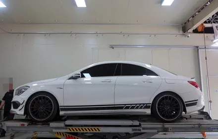 [벤츠 타이어교체] 벤츠 CLA 45 AMG 미쉐린 PILOT SPORT 4 S 고성능타이어 교체작업!! 휠타이어 전문점 + 티티모터스 / 인천 서구 석남동