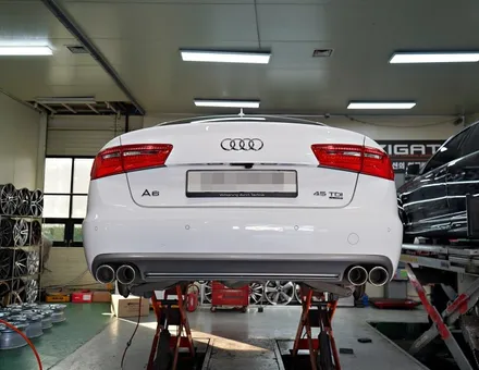 [아우디 휠튜닝] 아우디 A6 45TDI, A7 55TDI 정품 중고 20인치휠 + 금호 PS71 타이어 장착작업. / 인천 서구 석남동