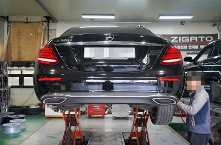 벤츠 E클래스 S400 18인치휠 + 금호 원터타이어 장착작업!! 벤츠휠 전문점 티티모터스 / 인천 서구 석남동