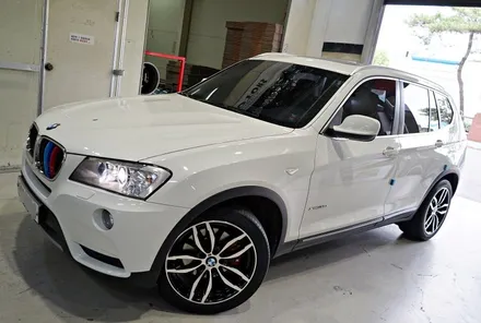 BMW X3 휠튜닝 작업. BMW X3,X4 M 순정 19인치휠 + 금호TA91 타이어 장착작업.부천 티티모터스 / 인천 서구 석남동