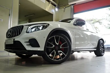 [벤츠 GLC 휠튜닝 작업] 벤츠 GLC 43 AMG 정품 21인치휠 + 피렐리 스콜피온 올시즌 21인치 타이어 장착작업!! / 인천 서구 석남동