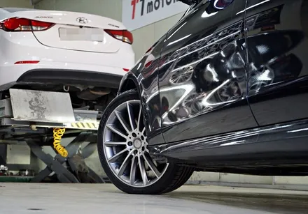 [벤츠 휠튜닝] 벤츠 E300 마차휠 20인치휠 장착작업! E400 정품,중고 20인치휠 + 금호 PS71 타이어 / 인천 서구 석남동