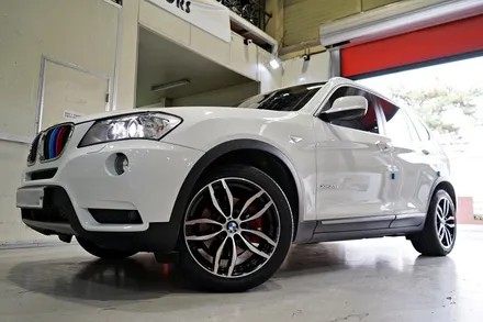 BMW X3 휠튜닝 작업. BMW X3,X4 M 순정 19인치휠 + 금호TA91 타이어 장착작업.부천 티티모터스 / 인천 서구 석남동