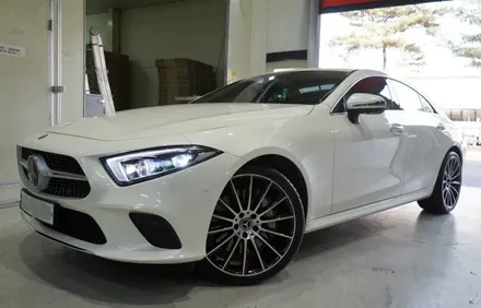 [벤츠 휠튜닝] 벤츠 CLS 400D 마차휠 20인치휠 장착!! 벤츠 GLC 순정 20인치휠 + 한국타이어 장착!! / 인천 서구 석남동