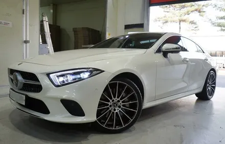 [벤츠 휠튜닝] 벤츠 CLS 400D 마차휠 20인치휠 장착!! 벤츠 GLC 순정 20인치휠 + 한국타이어 장착!! / 인천 서구 석남동