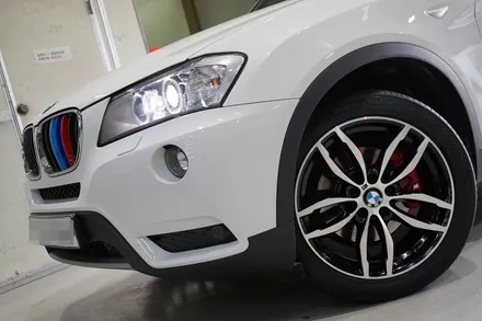 BMW X3 휠튜닝 작업. BMW X3,X4 M 순정 19인치휠 + 금호TA91 타이어 장착작업.부천 티티모터스 / 인천 서구 석남동