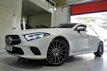 [벤츠 휠튜닝] 벤츠 CLS 400D 마차휠 20인치휠 장착!! 벤츠 GLC 순정 20인치휠 + 한국타이어 장착!! / 인천 서구 석남동