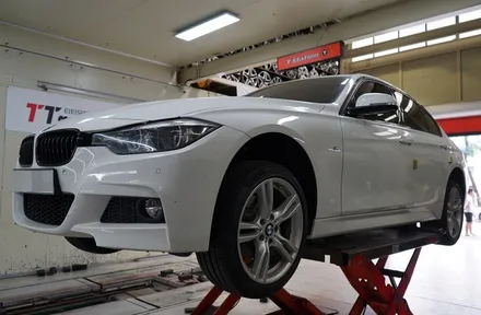 [BMW 휠튜닝] BMW 330I 차량 437M 정품 중고 19인치휠 + 금호 PS91 타이어 장착작업!! / 인천 서구 석남동