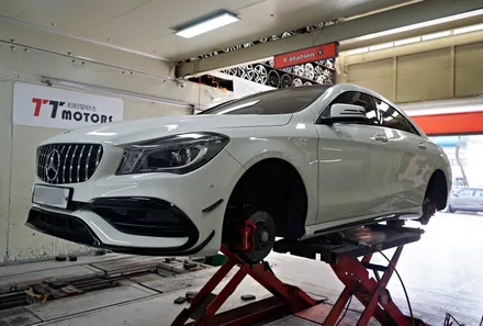 [벤츠 휠튜닝작업] 벤츠 CLA 45 AMG 순정,정품 19인치휠 +  금호 PS71 타이어 장착작업!! 티티모터스 / 인천 서구 석남동