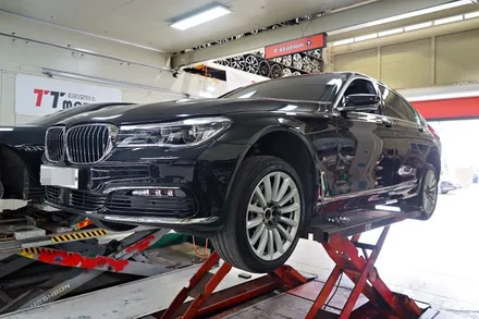 [BMW 휠튜닝 작업] BMW G11 730D 정품,중고 648M + 금호 TA91 마제스티 20인치 휠타이어 장착작업! / 인천 서구 석남동