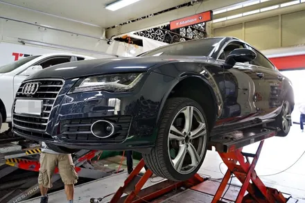 [아우디 휠튜닝 작업] 아우디 A7 55TDI 순정,중고 20인치휠 장착작업!! 아우디휠 전문점 부천 티티모터스 / 인천 서구 석남동