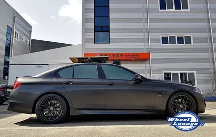 BMW 5시리즈 19인치 휠 도색, 휠 분체도장 작업!! 브리지스톤 rs004 타이어 교체. 인천 청라, 송도 휠 수리 전문점 휠라운지 / 인천 서구 석남동