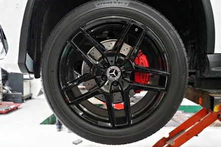 [벤츠 휠튜닝] GLE 63 AMG S 쿠페 순정,중고 22인치휠 + 콘티넨탈 22인치 타이어 장착작업!! 휠전문점 티티모터스 / 인천 서구 석남동