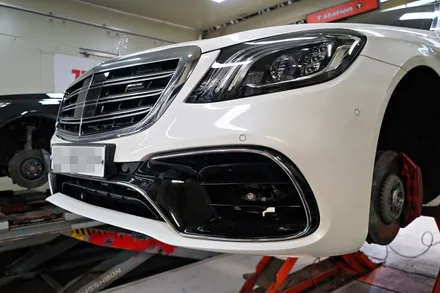 [ 벤츠 S560 휠튜닝 작업 ] 벤츠 W222 S63 AMG 정품,중고 20인치휠 장착작업. 부천 휠전문점 (주)티티모터스 / 인천 서구 석남동