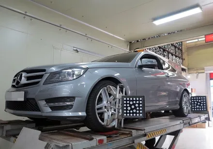 [벤츠 C 클래스] 벤츠 C220 정품 휠 AMG 휠로 교체 + 미쉐린 PS3 타이어 장착!! 벤츠 휠 튜닝 + 휠 전문점 + 티티 모터스 / 인천 서구 석남동