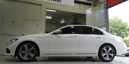 [벤츠 휠튜닝] 벤츠 E클래스 E200 정품 18인치 휠도장, 다이아몬드커팅 작업!! / 인천 서구 석남동